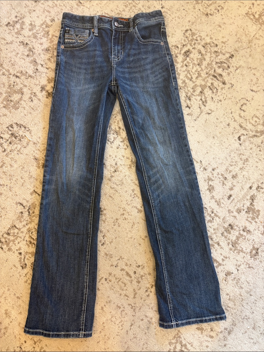 Rock & Roll boys Dark Wash boot cut Jeans, 16R